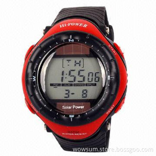 Solar watch with dual power, passed RoHS and CE